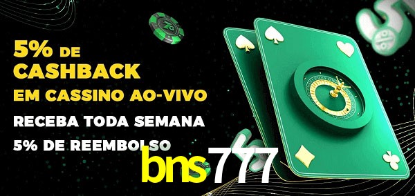 Promoções do cassino ao Vivo bns777